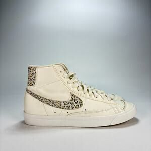 Nike Blazer Mid ’77 SE Sail Leopard Print DH9633-100 Women’s Size 12 Men's 10.5